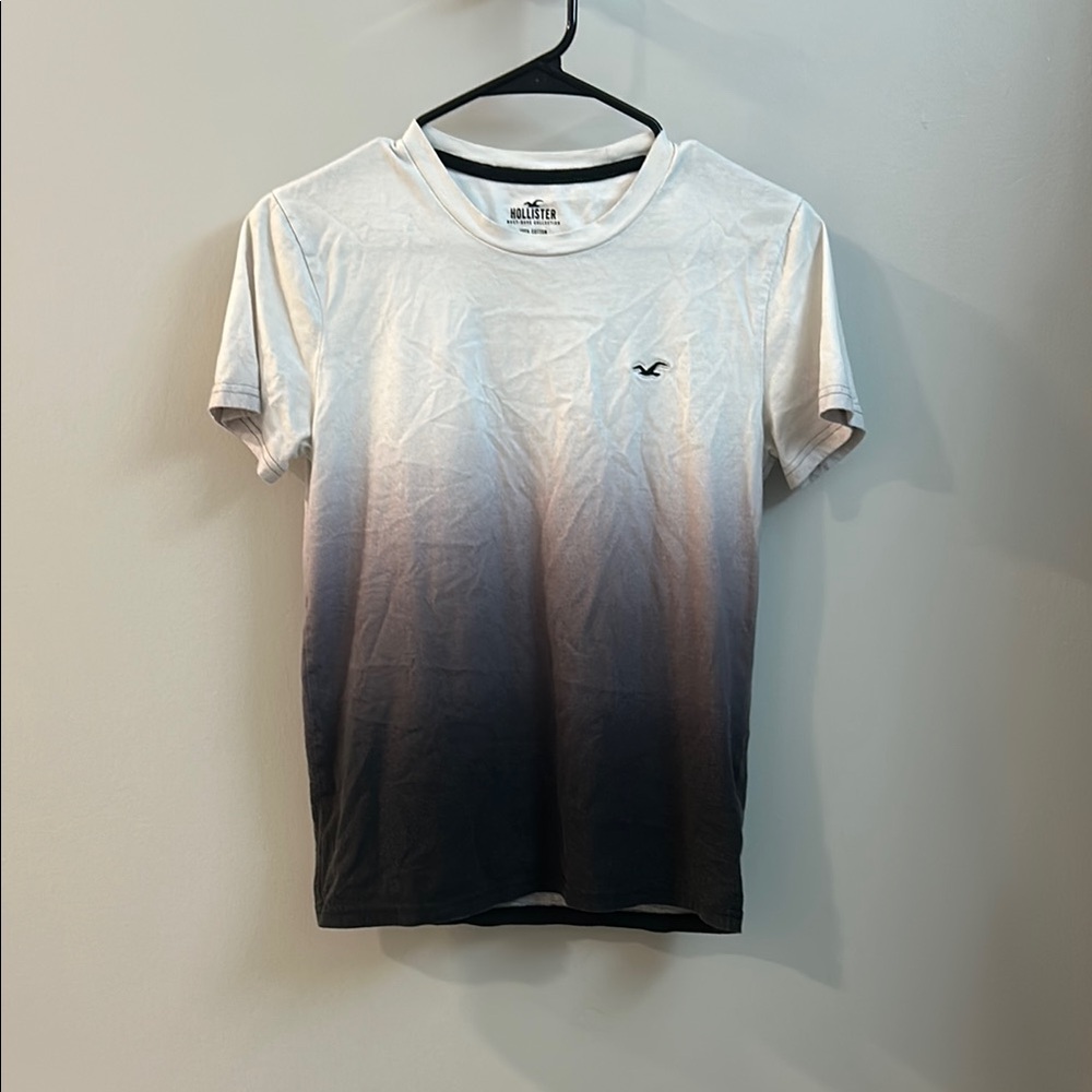 Hollister Men's Black Gradient T-Shirt